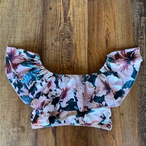 Albion Flutter Sleeve Top Floral
